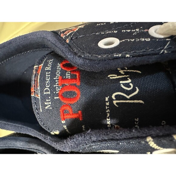 NWOB POLO RALPH LAUREN MEN'S shoes 14 Faxon X graphics Canvas Sneaker - Picture 5 of 12